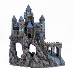 img 4 attached to 🏰 Penn-Plax Castle Aquarium Decoration: Realistic Hand-Painted Tower Standing Over 14.5 Inches High | Part A
