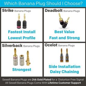 img 3 attached to 🍌 Sewell Direct SW-29751-6 Silverback Banana Plugs - 6 Pairs (12 Pieces) for Enhanced SEO