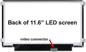 img 3 attached to 🖥️ Rinbers 11.6&#34; Laptop LCD LED Screen Display Replacement for HP Chromebook 11 G3 G4 G4 EE G5 G6 G7 EE 11A G8 EE, ProBook 11 G2, Stream 11 Pro G3 - High-Quality Matte Display with Side Brackets - WXGA HD 30 Pin EDP Connector