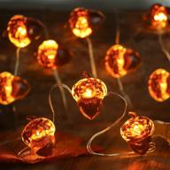 13ft battery powered 40 led 8 modes thanksgiving decorations 3d acorn string lights with 🌰 remote control timer - fall lights garland tree decorations autumn home indoor outdoor decor from pawliss. логотип