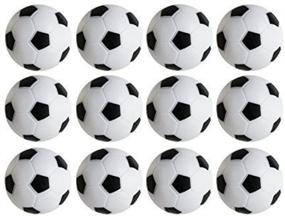 img 3 attached to Premium Set of 12 Mini Black and White Table Soccer Foosball Replacements - High-Quality Soccer Balls for Foosball Tables