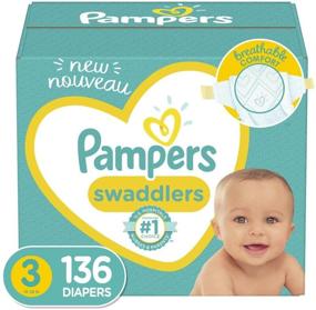 img 4 attached to 👶 Огромный набор подгузников Pampers Swaddlers, размер 3 - 136 штук (упаковка может отличаться)