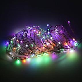 img 2 attached to 🎄 ErChen Dual-Color LED String Lights: 100 FT 300 LEDs Dimmable Fairy Lights with Remote Timer for Christmas Decor - Multicolor/Warm White