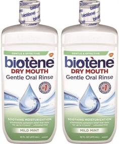img 3 attached to Biotene Moisturizing Oral Rinse: Mild Mint, 16 Fl Oz (Pack of 2) – Ultimate Oral Hydration Solution