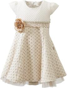 img 3 attached to 👗 Lilax Little Girls Sparkle Polka Dot Dress Collection