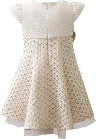 img 2 attached to 👗 Lilax Little Girls Sparkle Polka Dot Dress Collection