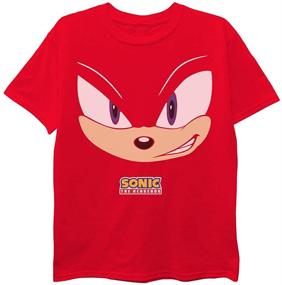 img 2 attached to 🦔 SEGA Little Hedgehog Knuckles T Shirt: Stylish Boys' Clothing