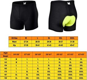 img 3 attached to 🚴 Men's Cycling Shorts with 3D Padded Underwear, Bike Shorts for Men - Premium Bicycle Shorts