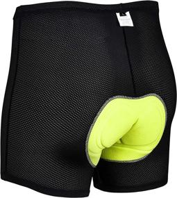 img 4 attached to 🚴 Men's Cycling Shorts with 3D Padded Underwear, Bike Shorts for Men - Premium Bicycle Shorts