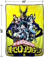 🧦 cozy up with my hero academia blankets in mha-grey-yellow - a must-have for fans! logo