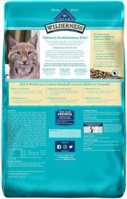 img 3 attached to 🐱 Blue Buffalo Wilderness Grain Free Adult Indoor Hairball Control Dry Cat Food with High Protein, Chicken - Natural Formula
