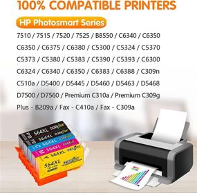 img 3 attached to 15-Pack 564XL Compatible High Yield Ink Cartridge Replacement for HP 564 XL with Photosmart 6520 7520 5520 7525 6510 7510 DeskJet 3520 3522 Officejet 4620 - (3 Black, 3 PB, 3 Cyan, 3 Magenta, 3 Yellow)