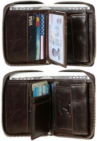 img 2 attached to 🔒 Next-Level Security: Zipper Wallets for Men - Blocking Technology and Bifold Design