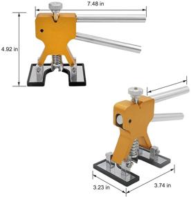 img 2 attached to Комплект для удаления вмятин на автомобиле из 39 предметов с инструментами для безопасного удаления вмятин без покраски MENQANG Auto, клеевым пистолетом, присоской для удаления небольших и глубоких вмятин (золотой)