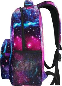 img 1 attached to 🚀 ZZKKO Space Galaxy Star Nebula Universe Boys Girls Backpack for School, Travel, Hiking, Camping - Computer Book Bag, Daypack