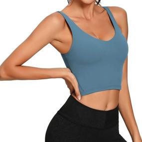 img 2 attached to 🏋️ Lemedy Women's Sports Longline Workout Running Clothing and Lingerie, Sleep & Lounge