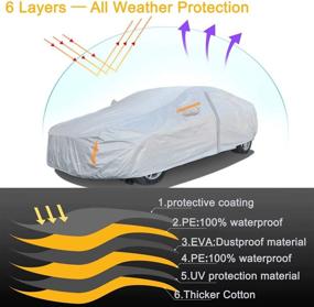 img 3 attached to NUOMAN Waterproof Automobiles Protection Reflective