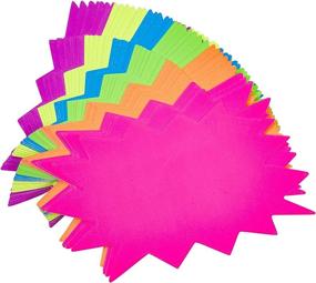 img 4 attached to Starburst Signs 60 Pack Fluorescent Assorted
