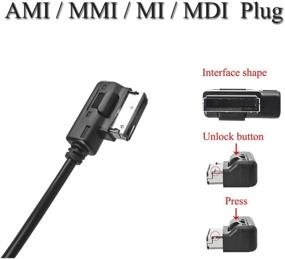 img 1 attached to 🔌 Yoper Bluetooth 5.0 Adapter for Audi A3 A4 A5 A6 A7 S3 S4 Q3 Q5 Q7 Volkswagen VW Skoda 2G 3G 3G+ AMI MMI Port Cable Music Play Connector - Compatible with Apple iPhone iPod Android Device