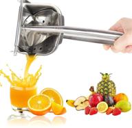 lemon squeezer stainless steel - manual orange juice squeezer & handheld citrus fruit presser logo