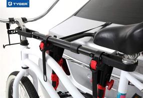 img 1 attached to 🚲 Tyger Auto TG-RK1B108B Deluxe Bike Top Frame Cross Bar Bicycle Telescopic Adaptor - Black: Enhanced Bike Rack Accessory for Easy Transportation