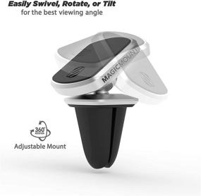 img 2 attached to 🚗 SCOSCHE MEVSR MagicMount Elite Magnetic Vent Mount - Convenient Silver Car Holder