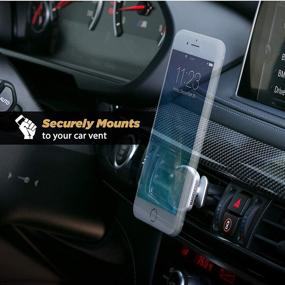 img 1 attached to 🚗 SCOSCHE MEVSR MagicMount Elite Magnetic Vent Mount - Convenient Silver Car Holder