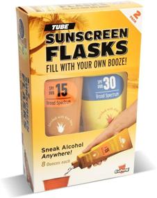 img 4 attached to Discreet Fun: GoPong Hidden Sunscreen Alcohol Flask - 2 Count