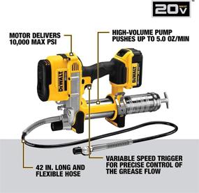 img 2 attached to 🔧 20V MAX Cordless Grease Gun by DEWALT (Model DCGG571M1)