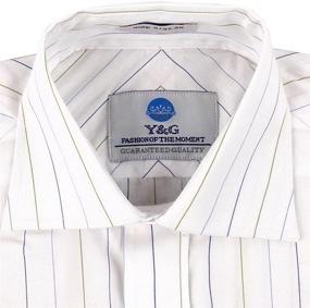 img 2 attached to FC1049 XL Stripes Husband Presents Cotton Men's Clothing and Shirts