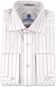 img 4 attached to FC1049 XL Stripes Husband Presents Cotton Men's Clothing and Shirts