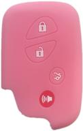 🔑 pink key fob cover: stylish skin protector for your lexus gs430 gs300 is350 is250 remote logo