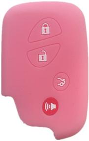 img 1 attached to 🔑 Pink Key Fob Cover: Stylish Skin Protector for Your Lexus GS430 GS300 IS350 IS250 Remote