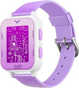 img 4 attached to 🕛 VIVIKEN Kids Digital Sport Watches for Girls - Outdoor Waterproof Electronic Watch with Alarm Stopwatch Countdown - Child Wrist Watch Gifts for Children