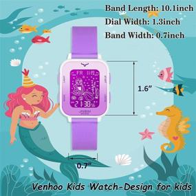 img 1 attached to 🕛 VIVIKEN Kids Digital Sport Watches for Girls - Outdoor Waterproof Electronic Watch with Alarm Stopwatch Countdown - Child Wrist Watch Gifts for Children