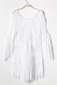 img 1 attached to CUPSHE Womens Fringe Sleeve Crochet