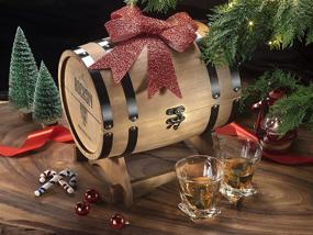 img 3 attached to 🥃 Premium Whiskey Stones Gift Set for Men in Authentic Whiskey Barrel Gift Box - 8 Whiskey Rocks, 2 Whiskey Glasses, and Granite Bourbon Stones - Luxurious Whiskey Kit for Men: Dad, Husband, Boyfriend