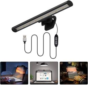 img 4 attached to 💡 Quntis USB-Powered E-Reading Lamp: Laptop Clip-On Light with Adjustable Brightness, Hue, and No Glare - Ideal for Home Office, Travel, and Keyboard Illumination