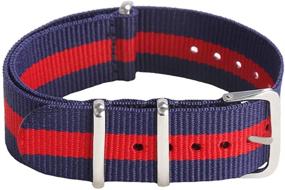 img 2 attached to 🕰️ Nylon Watch Bands by OWNITOW: Canvas Fabric Ballistic Straps in Widths 16mm, 18mm, 20mm, 22mm, or 24mm
