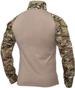 img 3 attached to XKTTAC Hiking Shirts - Tactical, Combat, Airsoft, Military 1/4 Zip Long Sleeve Shirt with Pockets