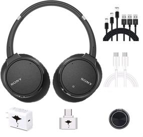 img 4 attached to 🎧 Sony WHCH700N Noise Cancelling Headphones: Wireless Bluetooth Over The Ear Headset with Mic for Phone-Call and Alexa Voice Control, Includes 7-in-1 GM Accessories (Black)