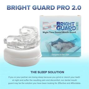 img 3 attached to Bright Guard Adjustable Bruxism Mouth Guard - Improved Sleep Aid for Nighttime Use (Version 2.0)