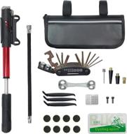 🚴 chumxiny bike repair kit: 16-in-1 tool, 120psi mini pump, patch kit - mountain bike & road bike logo