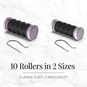 img 1 attached to Remington H1016 Compact Ceramic Hair Setter, Worldwide Voltage, 1-1 ¼ Inch Hair Rollers, Purple/Black
