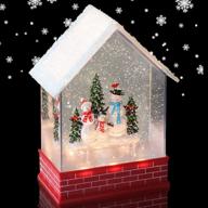 eldnacele operated glittering christmas decoration seasonal decor for snow globes логотип