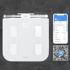 img 3 attached to 🏋️ Advanced Eight-Electrode Body Fat Scale: Tracking 23+ Fitness Indicators & Body Weight - Includes Body Tape Measure