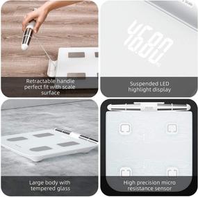 img 1 attached to 🏋️ Advanced Eight-Electrode Body Fat Scale: Tracking 23+ Fitness Indicators & Body Weight - Includes Body Tape Measure