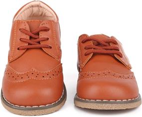 img 3 attached to 👞 LONSOEN Shoes: Classic Girls' School Uniforms for Toddler Schoolgoers