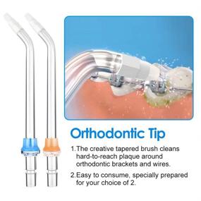 img 3 attached to 🦷 Flosser Replacement Tips for Waterpik Water Flosser: Reach Refill Heads Compatible with Waterpik Oral Irrigator & Dental Flosser (Orthodontic Tips)