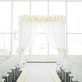 img 2 attached to Backdrop Curtain Chiffon Wedding Decoration